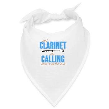 Klarinette - Bandana - Weiß - Vorne