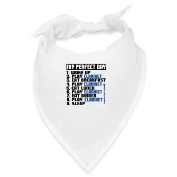 Klarinette - Bandana - Weiß - Vorne