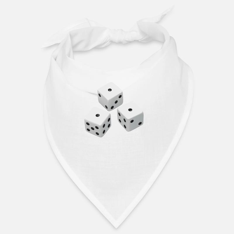 Dices Realistic - Three Realistic Cubes Bandana