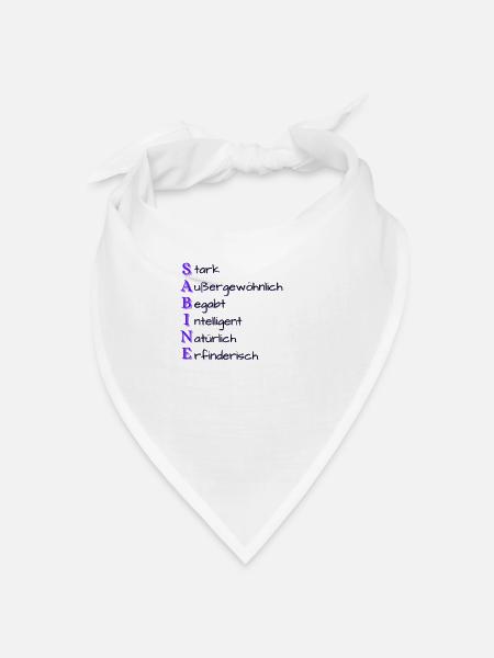 Sabine- Name, Charakter, Eigenschaften - Bandana - Weiß