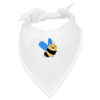 Funny Bee: Bee Yourself - Bandana - Weiß - Vorne