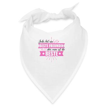 Partnerlook Beste Freundinnen - Bandana - Weiß - Vorne