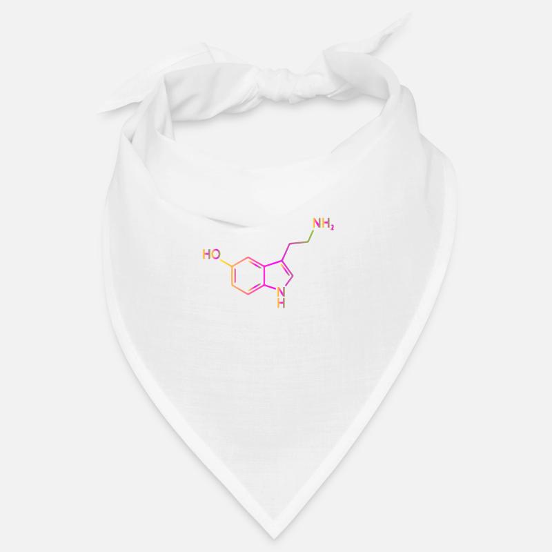 Sérotonine molécule chimie bonheur idée de cadeau Bandana