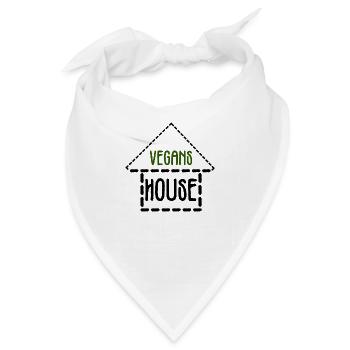 Haus der Veganer - Bandana - Weiß - Vorne