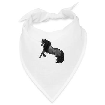 Friese Pferd - Bandana - Weiß - Vorne