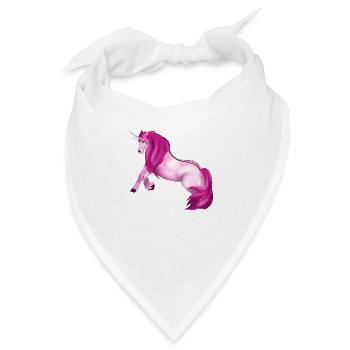 Unicorn Style: Pink - Bandana - Weiß - Vorne