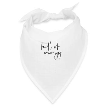 Full of energy - Bandana - Weiß - Vorne