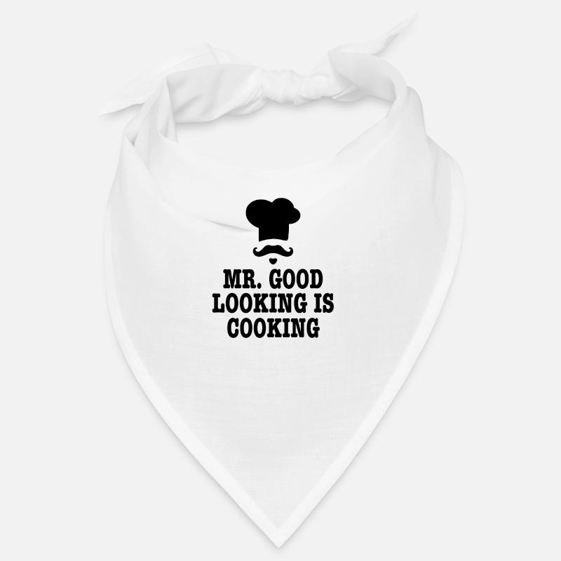 Mr good looking chef kitchen cooking saying gift Bandana