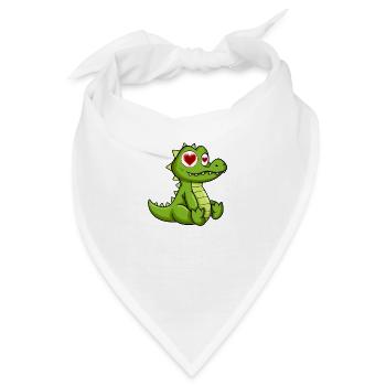 Krokodil, Baby Krokodil, Krokodil Hoodies, Krokodil - Bandana - Weiß - Vorne