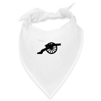 Amerikanische Bürgerkrieg Skanone Silhouette - Bandana - Weiß - Vorne