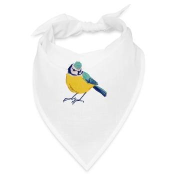 Blaumeise - Bandana - Weiß - Vorne