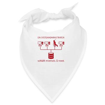 Systemadministrator Programming Geschenk - Bandana - Weiß - Vorne