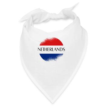 Netherlands ,Holland Fußball, Niederland - Bandana - Weiß - Vorne