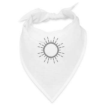 Nautisches Symbol Logo Rahmen Vektor Design - Bandana - Weiß - Vorne