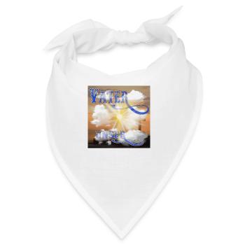 VATER UNSER - Sonnenschein Kreuz Wolken Meer - Bandana - Weiß - Vorne