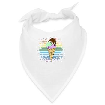 Eis - Bandana - Weiß - Vorne