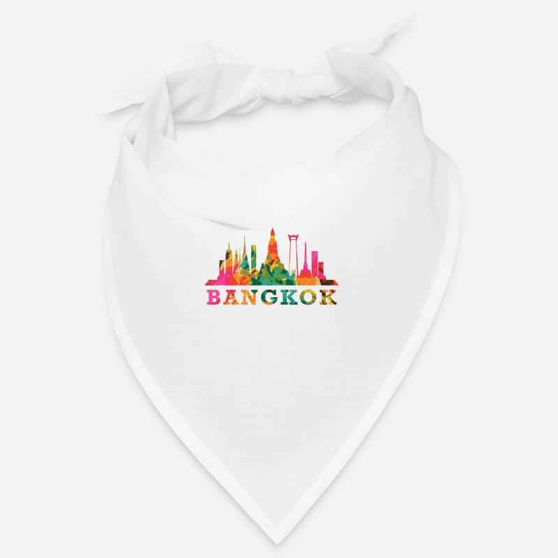 Bangkok Skyline Impression Souvenir Cadeau Idée Bandana