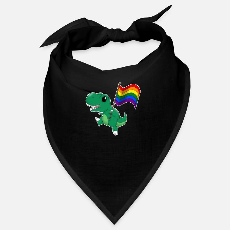 Rainbow Dinosaur T-Rex Pride Bandana