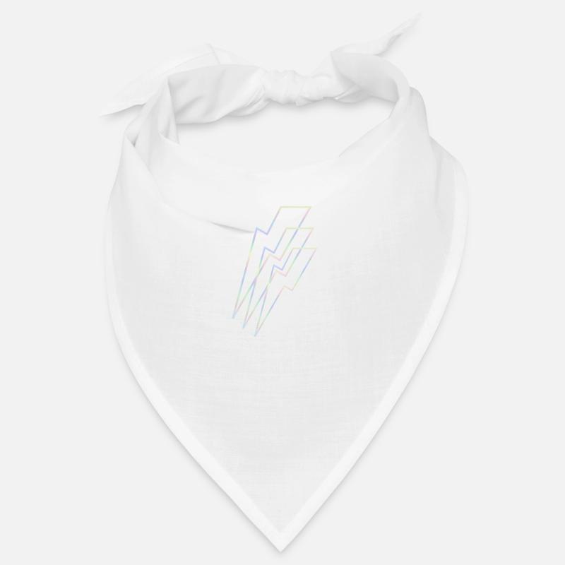 Blitz holographisch - Bandana - Weiß