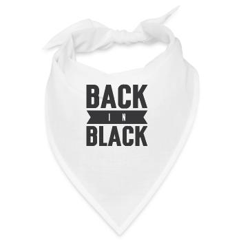 back in black - Bandana - Weiß - Vorne