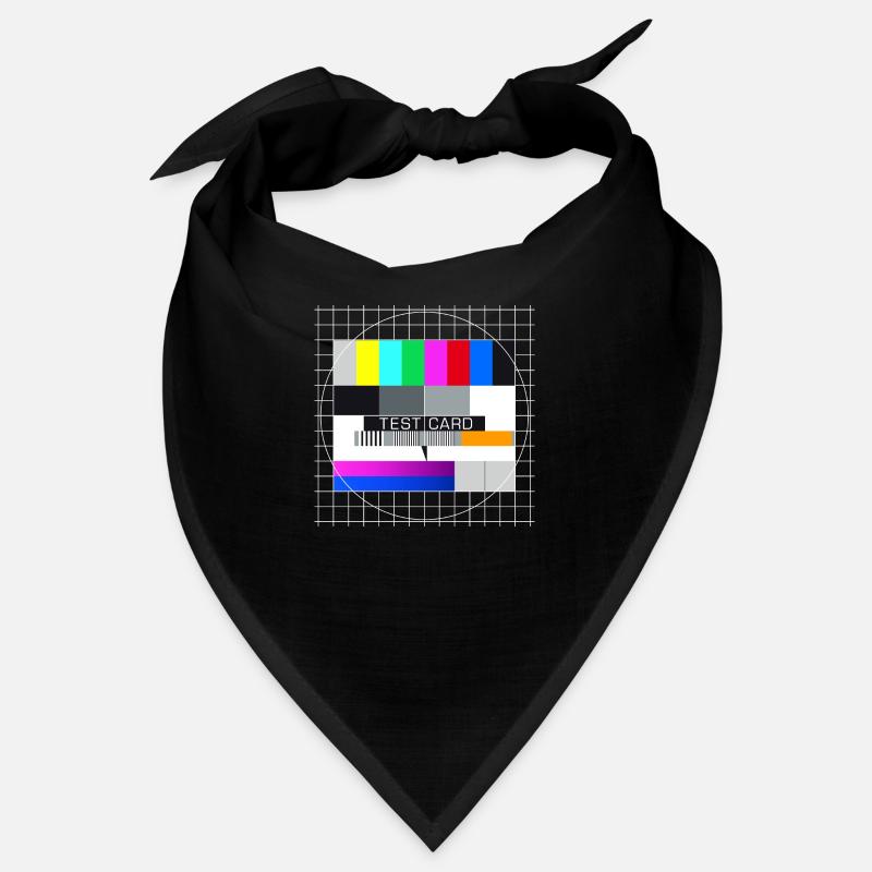 Test Image Television Screen End of Broadcast Display Bandana