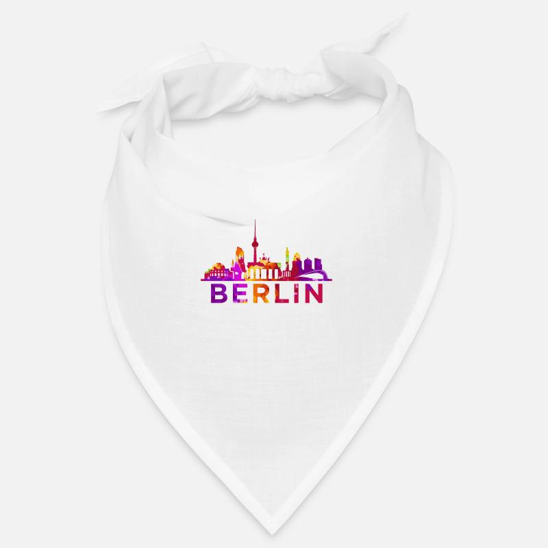 Berlin Skyline Impression Souvenir Cadeau Idée Bandana