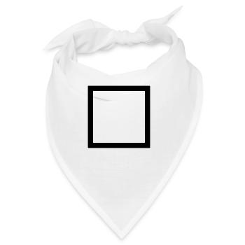 Dickes Viereck - Bandana - Weiß - Vorne