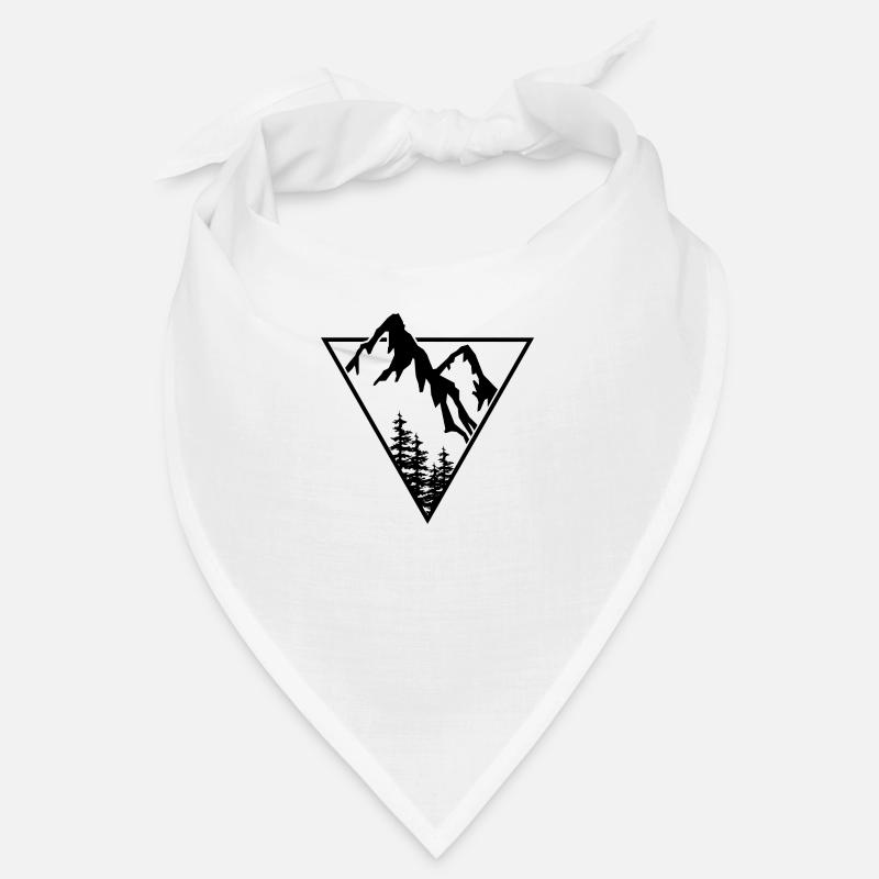 Triangle, Mountains, Forest Bandana