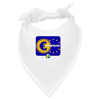 Schwedische Europäer - Bandana - Weiß - Vorne