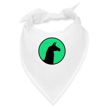 Lama Alpaka Südamerika Lateinamerika Tierwelt Inka - Bandana - Weiß - Vorne