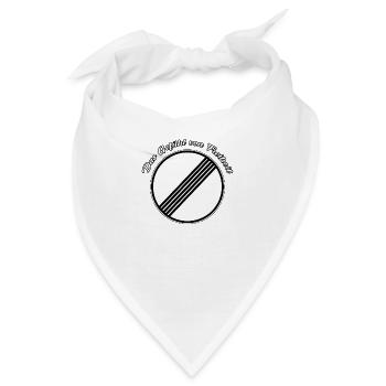 Kein Tempolimit - Das Gefühl von Freiheit - Bandana - Weiß - Vorne