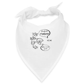 I'm from Trabzon - Bandana - Weiß - Vorne