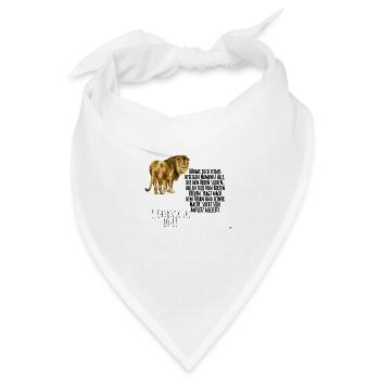 1 Chronik 16,10-11 - Bandana - Weiß - Vorne