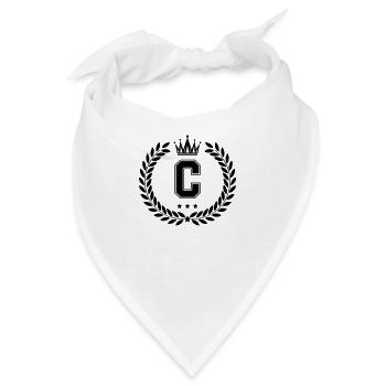 wappen C - Bandana - Weiß - Vorne