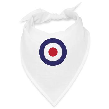 England Flag Round Target - Bandana - Weiß - Vorne