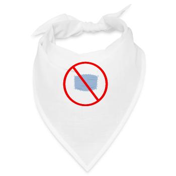 Maske - Bandana - Weiß - Vorne