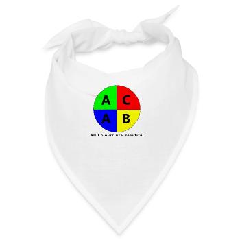 ACAB All Colors Are Beautiful - Bandana - Weiß - Vorne