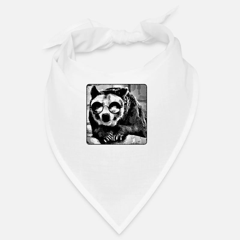 Bär mit Brille (DDP, Halftone Render) Bandana