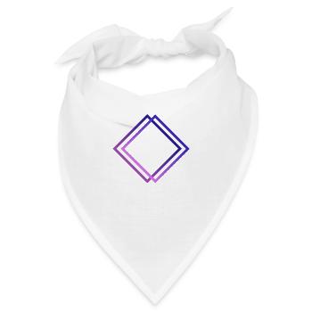 Logo lila ohne Text - Bandana - Weiß - Vorne