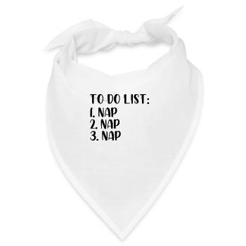 To do list nap - Bandana - Weiß - Vorne
