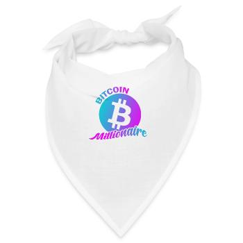 Bitcoin Millionär - Bandana - Weiß - Vorne
