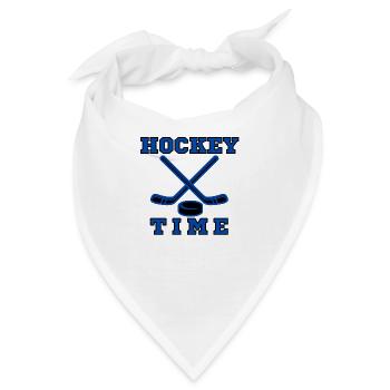 Hockey Time Originelle Geschenkidee - Bandana - Weiß - Vorne