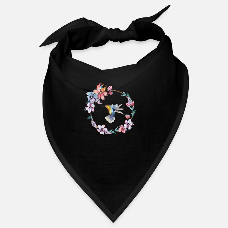 Kolibri Blumenkranz Bandana