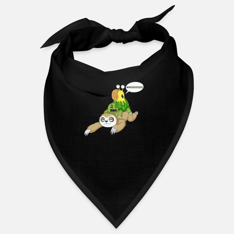 sloth snail and turtle Bandana