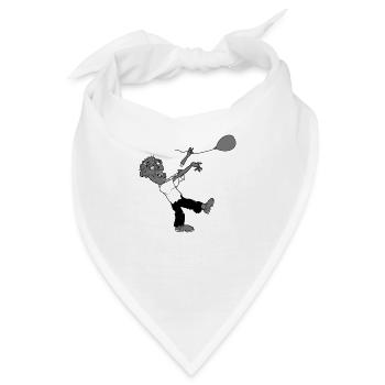 Zombie verliert Luftballon - Bandana - Weiß - Vorne