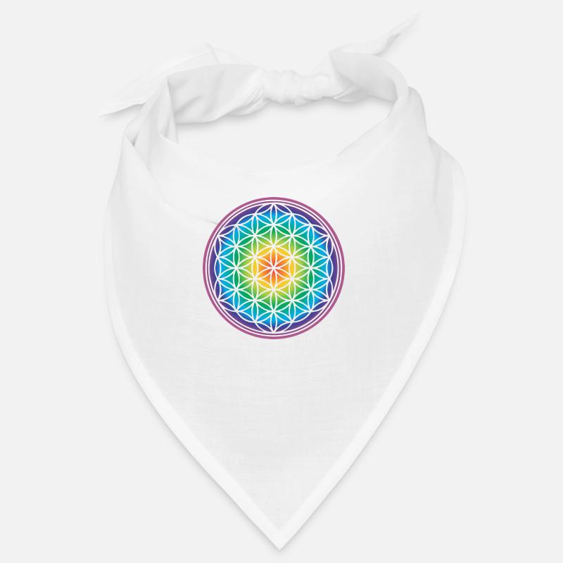 Blume des Lebens Regenbogen Geschenkidee 005-038 Bandana