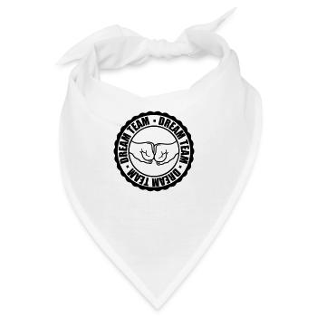 Dream Team Stempel - Bandana - Weiß - Vorne