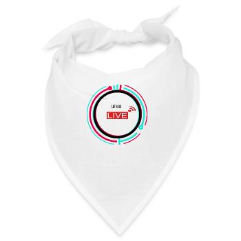 go live! TikTok - Bandana - Weiß - Vorne