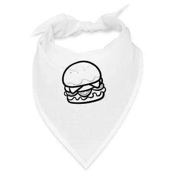 Hamburger - Bandana - Weiß - Vorne