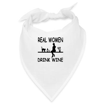 Wein - Bandana - Weiß - Vorne